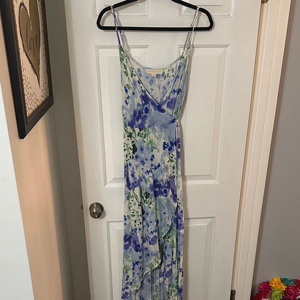 Lovestitch Blue and Green Floral Dress